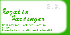 rozalia hartinger business card
